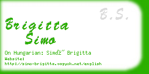 brigitta simo business card